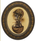 Bust, metal collage, 1970