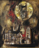 Vision at Sopoćani, relief on wood, mixed technique, cca 1981