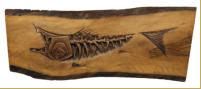 Fish Skeleton, walnut, 1962